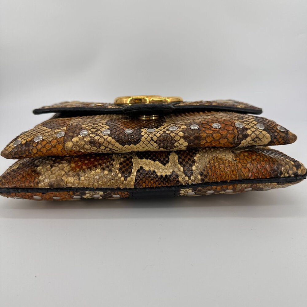 Gucci Python Arli Flap Medium Shoulder Bag - image 4